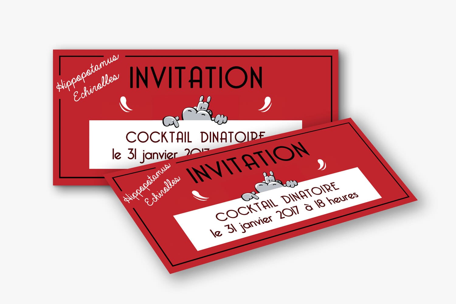 Invitation hippopotamus